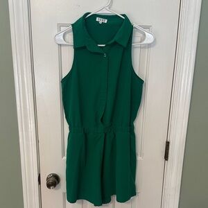 TCEC Green Sleeveless Romper